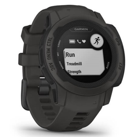 Смарт-часы Garmin Instinct 2s Solar 40мм 1.2" AMOLED корп.черный/белый рем.белый (010-02564-03)