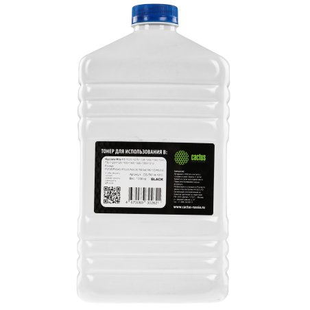 Тонер Cactus CS-TKY4-1000 черный флакон 1000гр. для принтера Kyocera TK-110/130/140/160/170/1110/1120/1130/1140/1150/1160/1170/1200