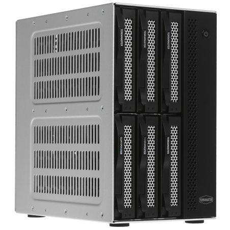 Сетевое хранилище TerraMaster D6-320 DAS tower/JBOD,RAID0,1/up to 2 SATA(3,5' or 2,5')/1xUSB3.2 Type-C gen2/1xPS/1YW