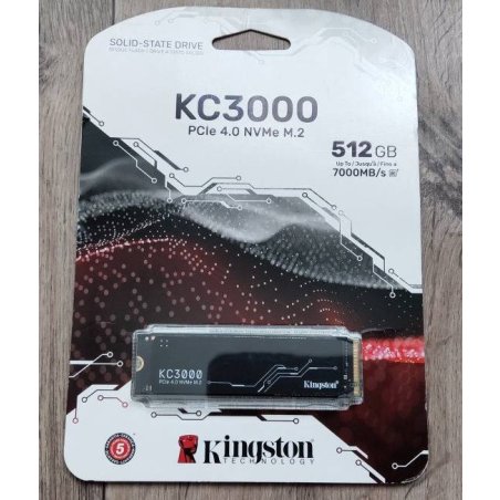 Накопитель SSD Kingston KC3000, 1Tb, M.2 2280, PCIe 4.0 x4, R/W 7000/6000, с радиатором.