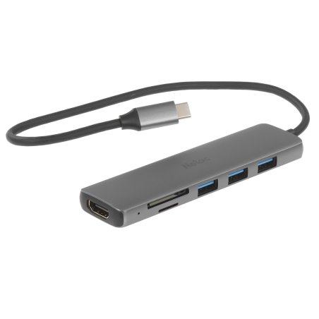 Концентратор Netac USB Hub WF14, 6in1 Type-C to 3xUSB3.0 + 1xHDMI(4k/30Hz) + microSD + SD