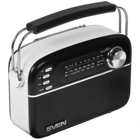 Радиоприемник SVEN SRP-505 (4 Вт, FM/AM/SW, USB, SD/microSD, Bluetooth, 1200 мА·ч)черный