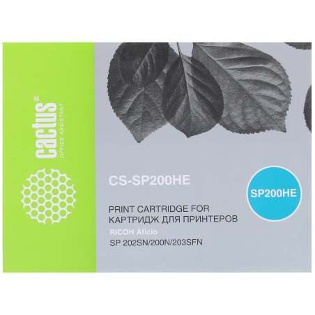 Картридж лазерный Cactus CS-SP200HE черный (2600 стр.) для Ricoh SP 202SN/200N/203SFN