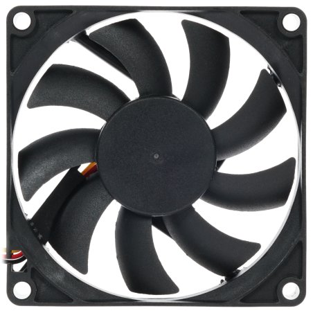 Вентилятор для корпуса Gembird D8015SM-3 черный, 80 мм, 2600 об/мин, 27 дБ, 3 pin