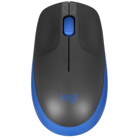 Мышь беспроводная Logitech M190 черный/красный, 1000 dpi, радиоканал, USB, кнопки - 3