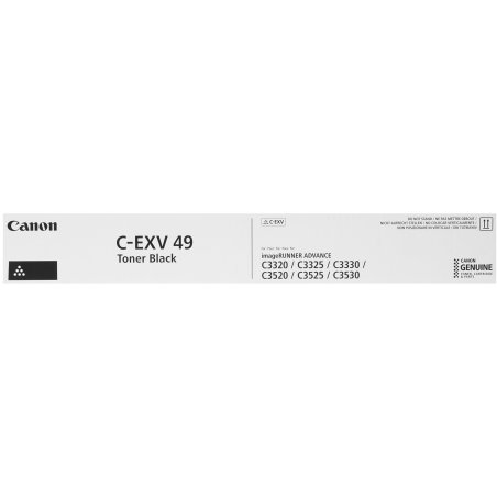 Картридж лазерный Canon C-EXV49BK (8524B002) черный (36 000 стр) для Canon imageRUNNER ADVANCE серий C3300, C3500, DX C3700, DX C3800