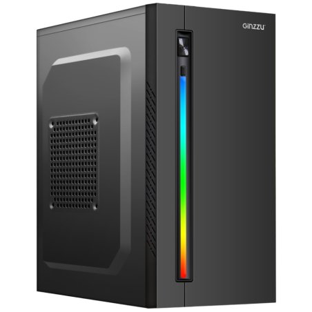 Компьютерный корпус Ginzzu D350 2*USB 2.0,AU RGb w/o PSU