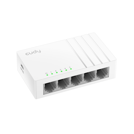 Коммутатор 5-Port Gigabit Desktop Switch, 5 10/100/1000M RJ45 Ports, Loop Detection, Desktop Plastic Case, Power Saving, Plug & Play, Wall-Mount, Power Adapter Not Included