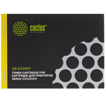 Картридж лазерный Cactus CS-C310XY (006R04371) желтый (5500 стр.) для Xerox C310/C315
