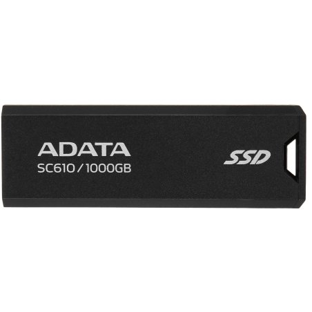 Внешний SSD ADATA SC610, 1TB, USB 3.2 Gen 2 Type-A, R/W 550/500, черный