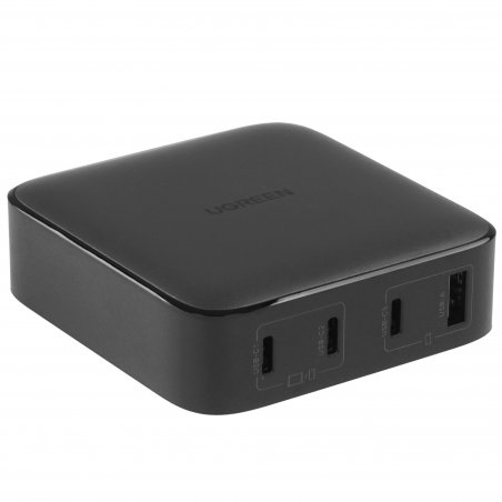 Сетевое зарядное устройство на рабочий стол 100Вт Ugreen CD328, 1хUSB-A, 3хUSB-C, PD 3.0, QC 4.0+, GaN, Space Gray (90928)