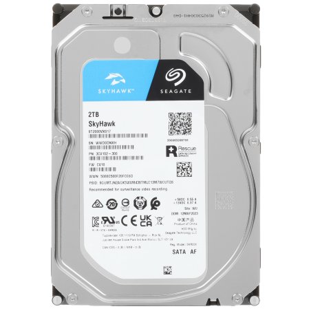 Жесткий диск Seagate 2Tb ST2000VX017 SATA-III Surveillance Skyhawk (5400rpm) 256Mb 3.5"