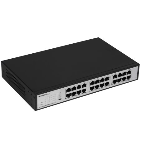 Неуправляемый коммутатор ORIGO, 24x1000Base-T, комплект для установки в 19" стойку