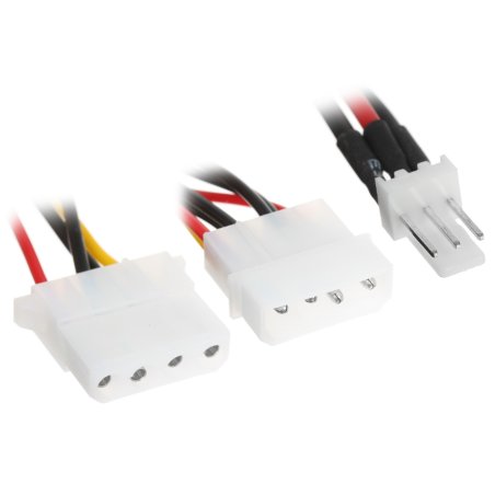 Кабель питания Cablexpert CC-PSU-5, для вентилятора 12V, molex -> molex + 2pin, 15см