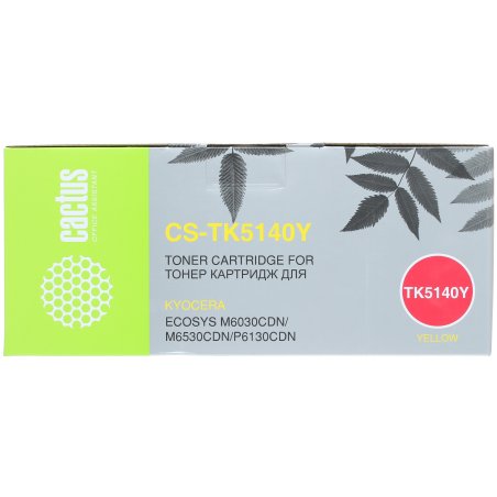 Картридж лазерный Cactus CS-TK5140Y желтый (5000 стр.) для Kyocera Mita M6030cdn/M6530cdn/P6130cdn Ecosys