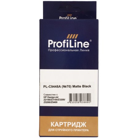 Картридж струйный ProfiLine PL-C9448A (№70) для принтеров HP DesignJet Z2100/Z3100/Z3200/Z5200/Z5400 с чернилами Matte Black