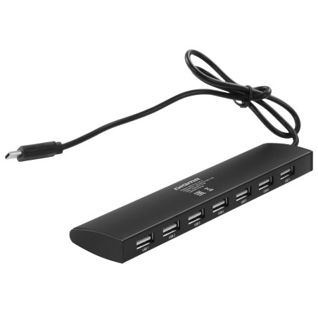 Разветвитель USB-C Digma HUB-7U2.0-UC-B 7порт. черный