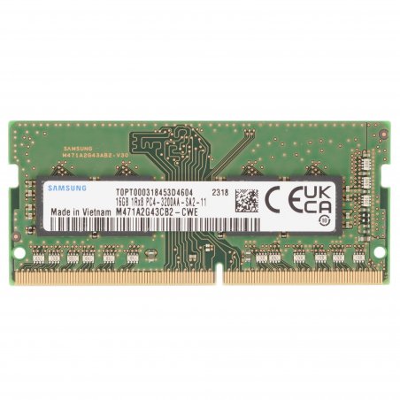 Оперативная память Samsung DDR4 16GB UNB SODIMM 3200 1Rx8, 1.2V