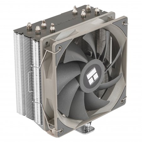 Кулер для процессора Thermalright Assassin Spirit 120 V2 серебристый/черный/серый (4-pin PWM, 154мм, Al/Cu, 4x6мм, 1x120мм, 66.17CFM, 25.6dBA, 1500RPM, S: 1851/1700/1200/115X, AM5/AM4)