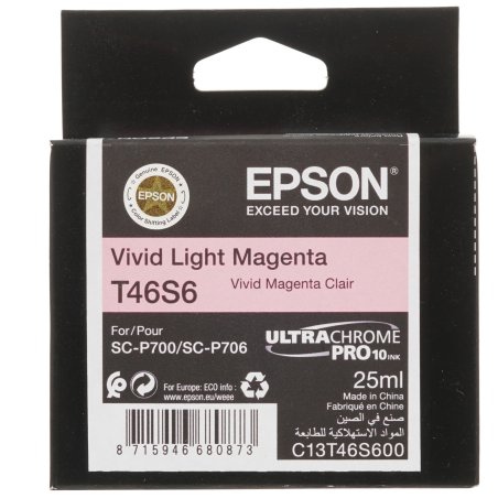 Картридж Epson T46S светло-пурпурный для SC-P700 (C13T46S600/C13T46S60N)