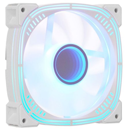 Вентилятор для корпуса Formula Nulight 12WH ARPW ARGb белый, 120 мм, 1500 об/мин, 25.34 дБ, 4 pin