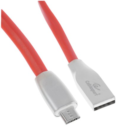 Кабель USB2.0 Cablexpert CC-G-mUSB01R-1M, AM/microB, серия Gold, длина 1м, красный, блистер