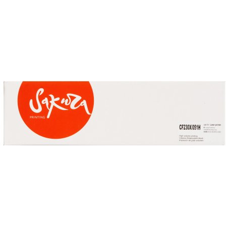 Картридж лазерный Sakura CF230X/051H для HP и Canon, черный, 4000 к.