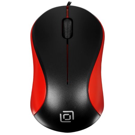 Мышь проводная Oklick 115S черный, 1200 dpi, USB, кнопки - 3