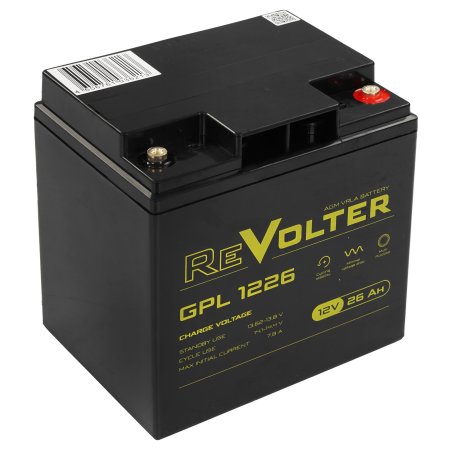 Аккумулятор 12В 26А.ч REVOLTER GPL 1226