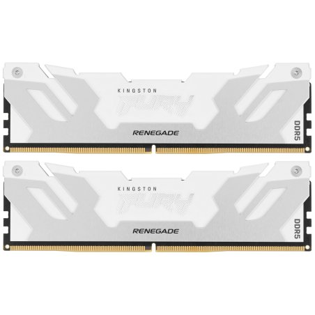 Оперативная память Kingston Fury Renegade, DDR5, 32Gb (2x16Gb), 6400MHz, CL32, DIMM, радиатор, белый