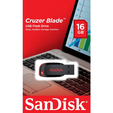 Флешка USB Sandisk 16Gb Cruzer Blade SDCZ50-016G-B35 USB 2.0 черный