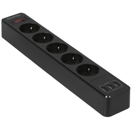 Сетевой фильтр QUMO Power Bar 5SP4U (P-0005), черный