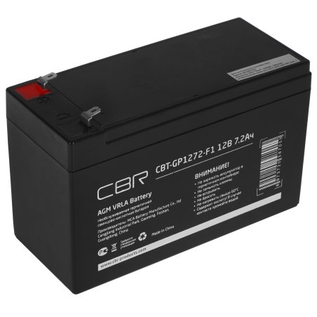 Аккумуляторная VRLA батарея CBR CBT-GP1290-F1 (12В 9А·ч), клеммы F1