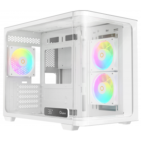 Компьютерный корпус Ocypus Iota C50 WH Curve ARGB Digital (Iota-C50-WHD300CD-GL)