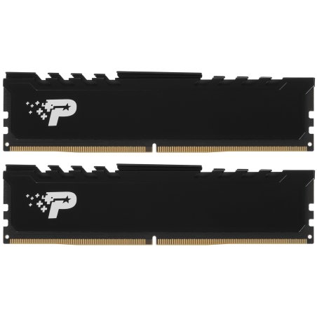 Оперативная память Patriot Signature Premium, DDR5, 32Gb (2x16 Gb), 5600 MHz, CL46, DIMM, радиатор, черный