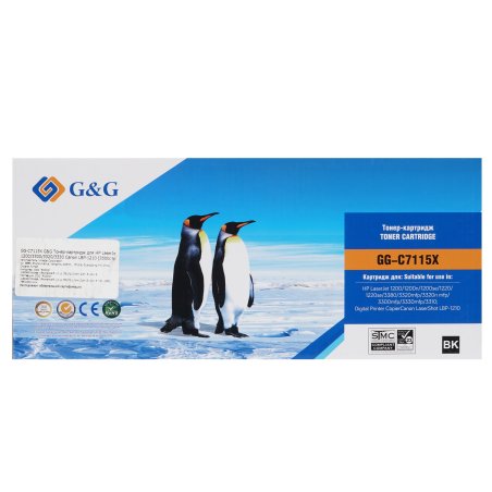 Картридж лазерный G&G GG-C7115X C7115X черный (3500стр.) для HP LJ 1200/1200n/1200se/1220/1220se/3380/3320mfp/3320n mfp/3300mfp/3330mfp/3310