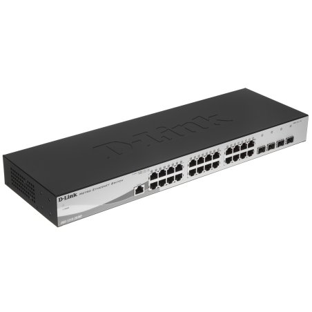 Коммутатор D-Link Gigabit Smart Switch with 24 10/100/1000Base-T ports and 4 Gigabit MiniGbIC (SFP) ports