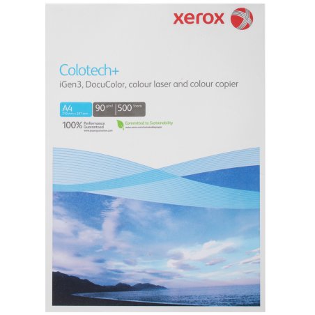 Бумага Xerox Colotech Plus Blue, 90г, A4, 500 листов (кратно 5 шт)