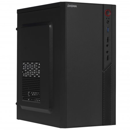 Компьютерный корпус Digma DCC-MN306 черный без БП mATX 1x80мм 1x92мм 2x120мм 2xUSB 2.0 1xUSB 3.0 audio
