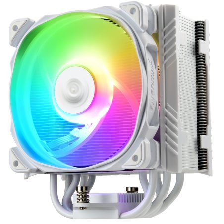 Кулер для процессора Alseye ETS-T50A-W-ARGb белый, 120 мм, алюминий/медь, 1600 об/мин, 24 дБ, 4 pin, 230 Вт, 160 мм