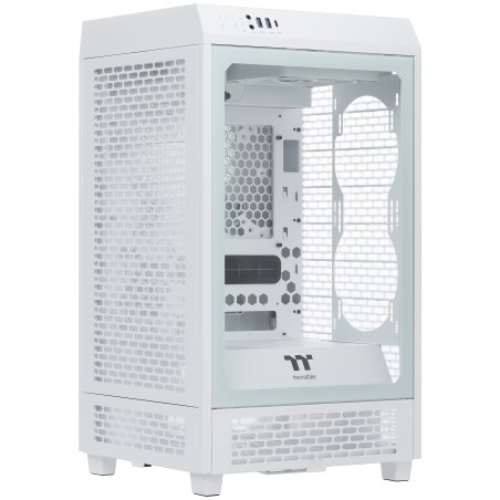 Компьютерный корпус Thermaltake The Tower 200 белый без БП miniITX 11x120мм 5x140мм 2xUSB 3.0 1xUSB3.1 audio bott PSU