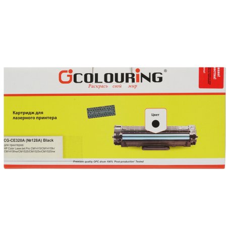 Картридж лазерный Colouring CG-CE320A черный (2000 стр.) для принтеров HP LJ CP1525N/CP1525NW/CM1415/1415fnw