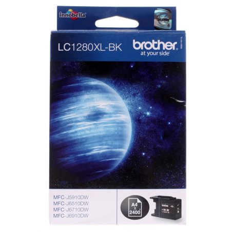 Картридж струйный Brother LC1280XLBK черный (2400 стр) для Brother MFC-J6510DW, MFC-J5910DW, MFC-J6710DW, MFC-J6910DW, MFC-J6710D