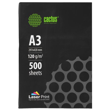 Бумага Cactus CS-LPA3120500 A3/120г/м2/500л./белый для лазерной печати