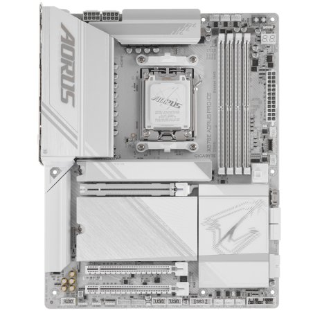 Материнская плата Gigabyte X870E AORUS PRO, AM5, AMD X870E, 4xDDR5, 4xSATA, 4xM.2, 1xPCI-E 5.0 x16, 1xPCI-E 4.0 x4, 1xPCI-E 3.0 x4, 1xHDMI, 1xUSB-C (DP), 1x 2.5Gb LAN, 2xUSB-A 2.0, 4xUSB-A 3.2 Gen 1, 3xUSB-A 3.2 Gen 2, 2xUSB-C 3.2 Gen 2 (USB4), 2x3.5 мм, 