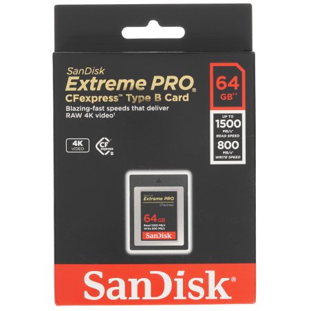 Карта памяти COMPACT FLASH 64Gb SDCFE-064G-GN4NN SANDISK