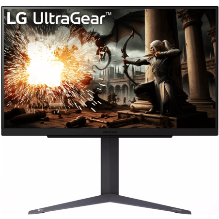 Монитор 27" LG UltraGear 27GS75Q-B IPS 2560x1440, 180 Гц, 1 мс, 16:9, 300 кд/м², DP, HDMI, 3.5 Jack, HDR10, FreeSync Premium Pro, G-Sync Compatible, черный