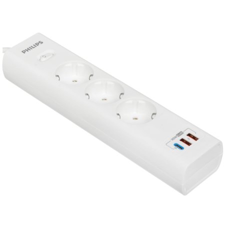 Сетевой фильтр Philips CHP8236WB/51, 3м, 3 розетки, белый