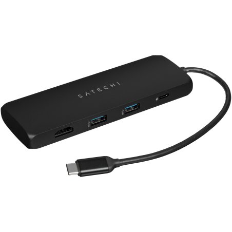 Док-станция (USB-хаб) Satechi ST-UCHSEK USB-C Hybrid Multiport Adapter (with SSD Enclosure M.2 SATA, 2xUSB 3.1, USB Type-C, HDMI), черный