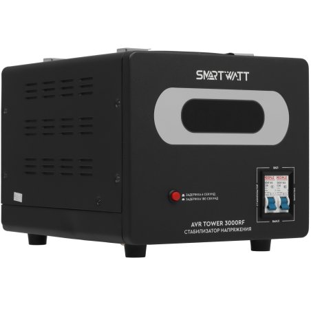 Напольный стабилизатор напряжения SMARTWATT AVR TOWER 3000RF (140W - 260W, 3000VA, 3 кВт, 50-60 Гц, LED-дисплей, релейны